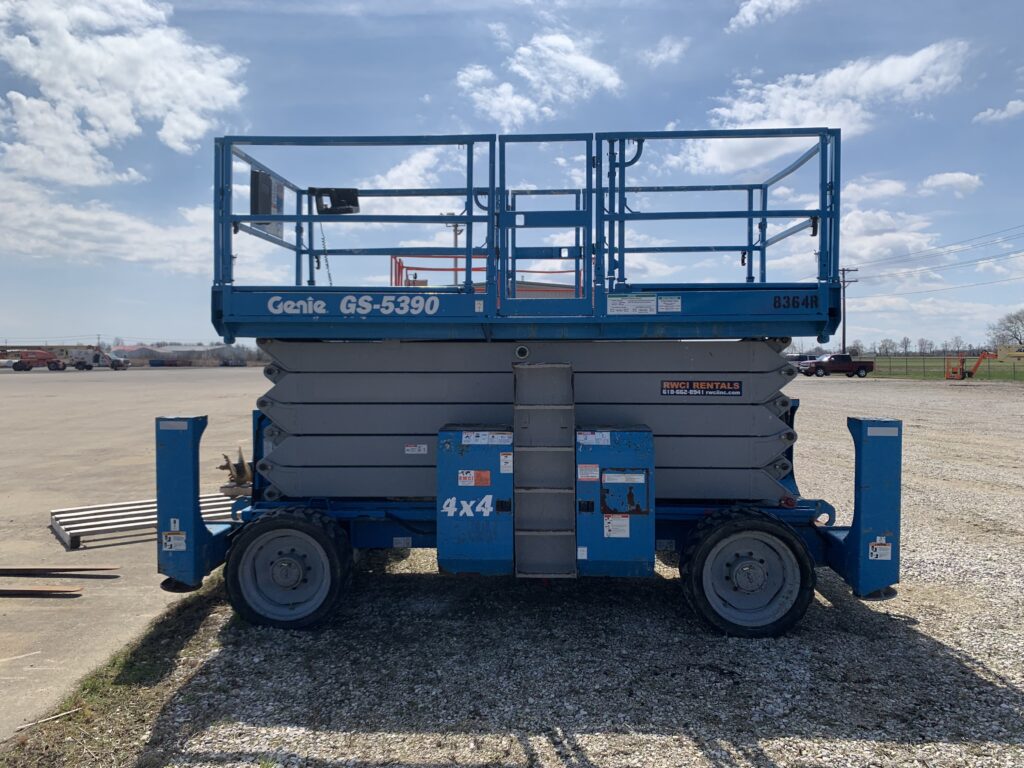 2011 Genie GS-5390 RT – 53′ Diesel Rough Terrain Scissor Lift