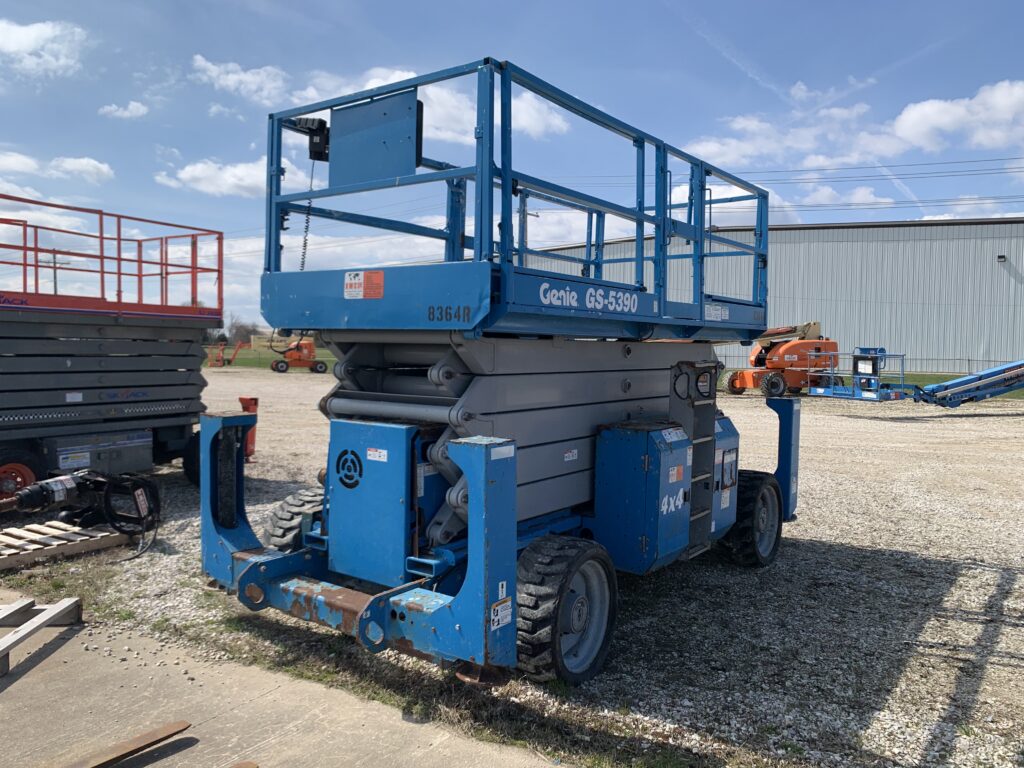 2011 Genie GS-5390 RT – 53′ Diesel Rough Terrain Scissor Lift