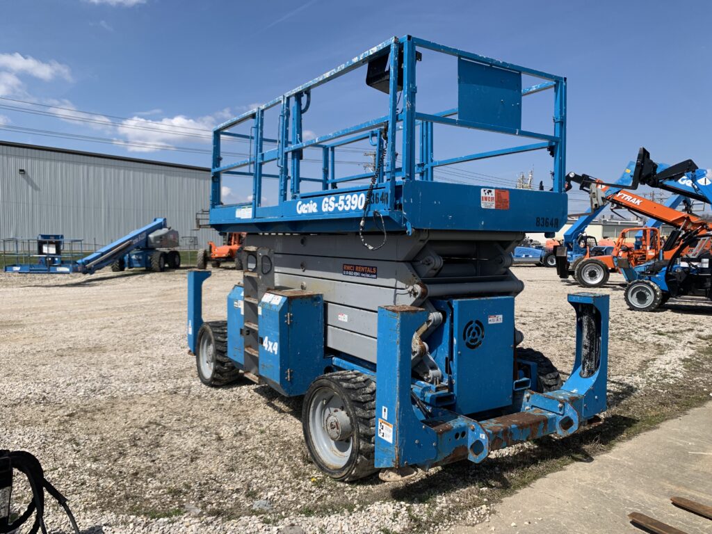 2011 Genie GS-5390 RT – 53′ Diesel Rough Terrain Scissor Lift