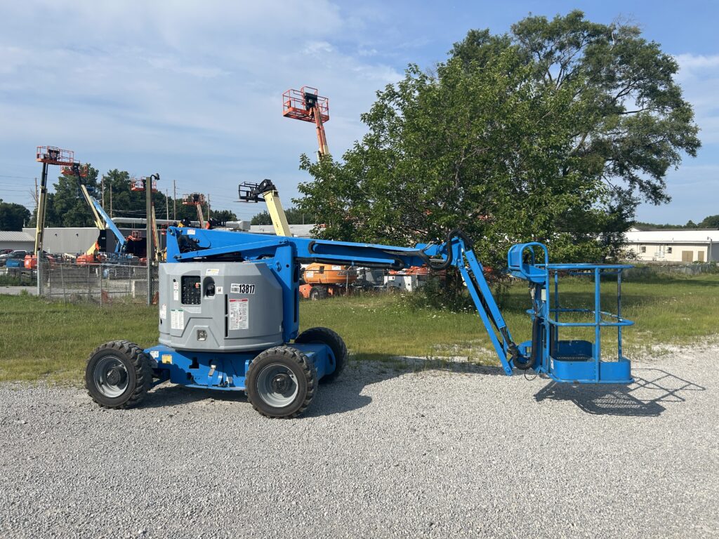 2014 Genie Z-34/22 RT – 34′ Dual-Fuel Rough Terrain Articulated Boom Lift