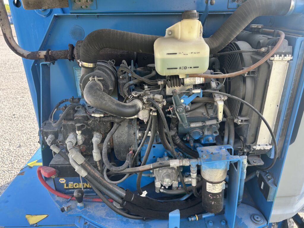 2014 Genie Z-34/22 RT – 34′ Dual-Fuel Rough Terrain Articulated Boom Lift